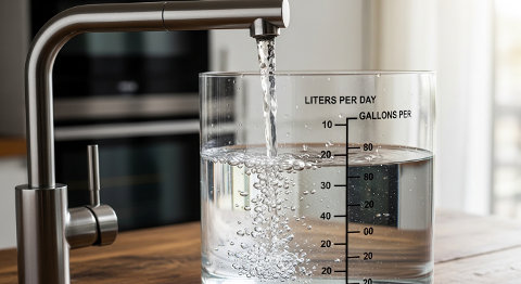 日本の一般的な家庭の水使用量